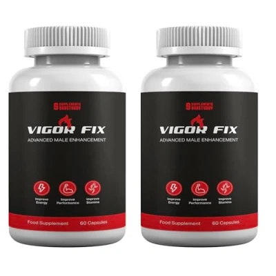 Image of Vigor Fix, 120 Capsules, Vegan, Vegetarian, Natural, Herbal Energy and Performance Support, 2 Months Supply