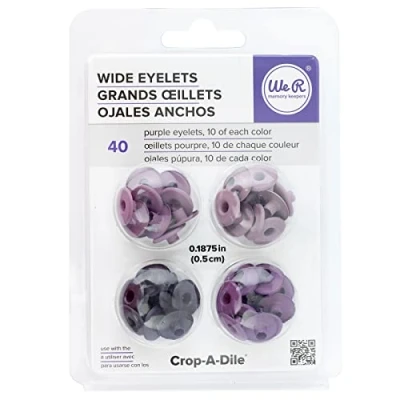 Image of We R Memory Keepers Eyelets Wide Eyelets, Aluminum Purple