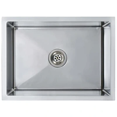 Image of vidaXL Handmade Kitchen Sink Dining Room Plumbing Fixture Utility Waste under mount Basin Stainless Steel