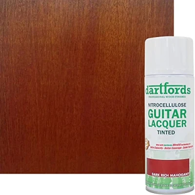 Image of dartfords Dark Rich Mahogany Nitrocellulose Guitar Lacquer 400ml Aerosol