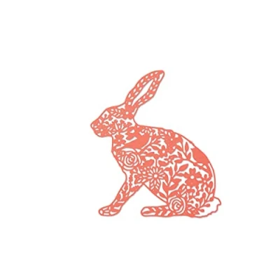 Image of Sizzix Thinlits Die Wild Rabbit by Georgia Low, Metal, Multicolour, 29 x 14 0.1 cm