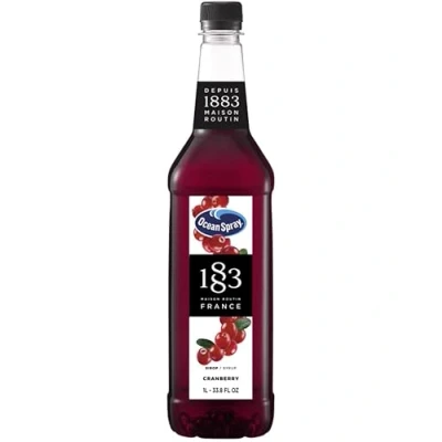 Image of 1883 Routin Ocean Spray Cranberry Syrup, 1 Litre Bottle