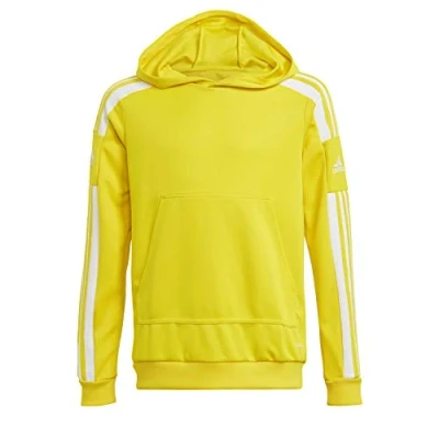 Image of adidas Unisex Kids Squadra 21 Hoodie, Team Yellow / White, 9 10 Years