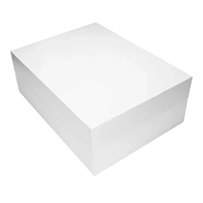 Image of 16&quot; x 12&quot; White Oblong Cake Box