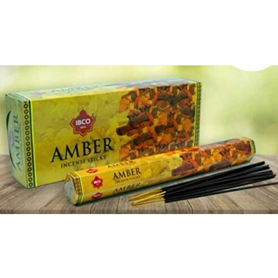Image of IBCO Amber Perfumed Incense 6 packs x 20 sticks Made in India