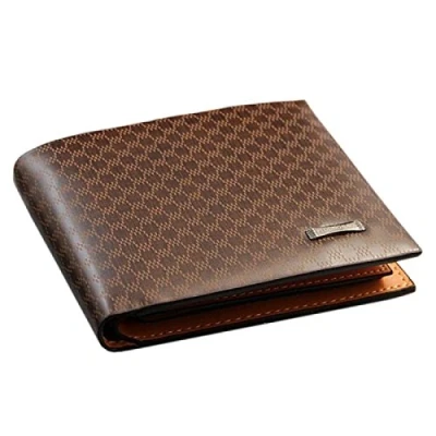 Image of Mens Brown Genuine Leather Wallet with Credit Card Holder,Purse
