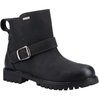 Image of Hush Puppies Women&#039;s Wakely Ankle Boot, Black, 4 UK
