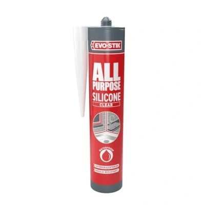 Image of EVO STIK 30613626 112896 All Purpose Flex Silicone Sealant Clear C20