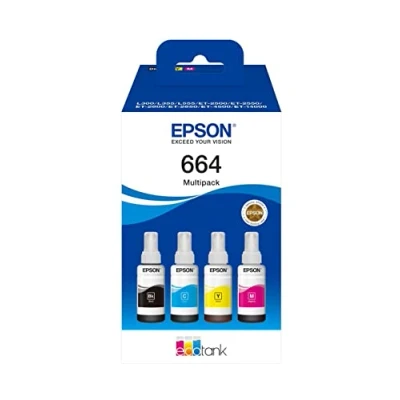 Image of Epson EcoTank 664 Genuine Multipack Ink Bottles