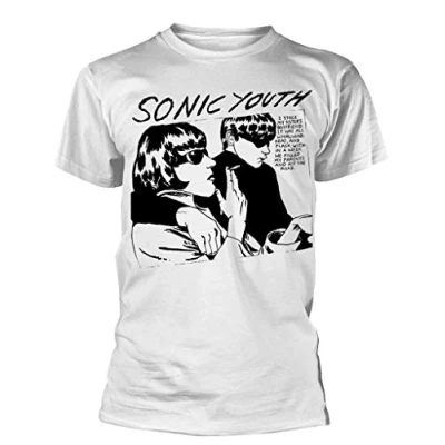Image of Plastic Head Sonic Youth &#039;Goo Album Cover&#039; (White) T Shirt (2 Extra Large)