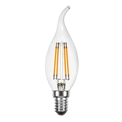 Image of Extra Warm White LED Filament Candle 4 W = 40 E14 Klar 2200 K, E14, 4.00W, 230.00V