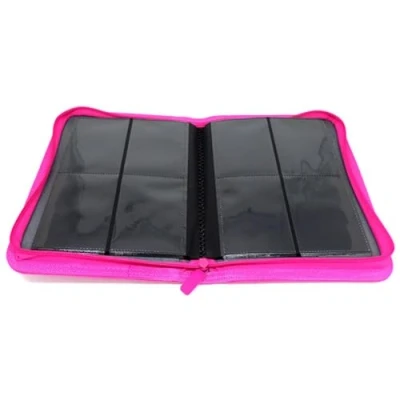 Image of docsmagic.de Premium Pro Player 4 Pocket Zip Album Pink 160 Card Binder MTG PKM YGO