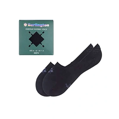Image of Burlington Men&#039;s Everyday 2 Pack Box M IN Cotton No Show Plain Pairs Liner Socks, Black (Black 3000) new eco friendly, 10 11