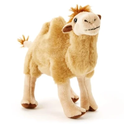 Image of Zappi Co Bactrian Camel Plush Toy Part of the Safari Animals Collection (16cm Length), Stuffed, Soft, Cuddly, Perfect for Kids