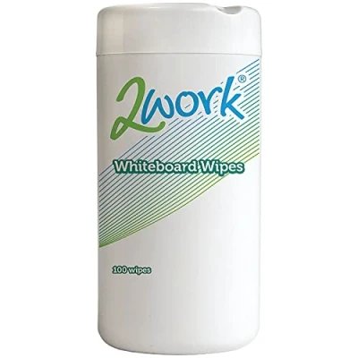 Image of 2Work Whiteboard Cleaning Wipes [Pack of 100]