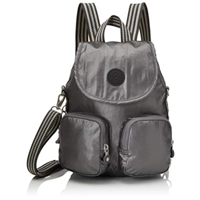 Image of Kipling Firefly Up Women’s Backpack, Black (Carbon Metallic), 22x31x14 Centimeters (B x H T)