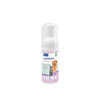 Image of Virbac Allerderm Foam 100 ml Cleaning for Dogs and Cats Can Contribute to Removal of Dirt Quickly Effectively No Rinsing Gentle on the Skin
