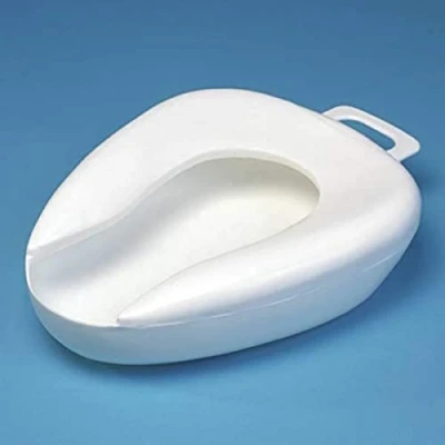 Image of Homecraft Bed Pan with Handle, General Purpose, Easy to Use, Simple Clean, for Bedbound, Elderly, Disabled, Handicapped, Invalid, Injury, Illness, Toileting (Eligible VAT relief in the UK)