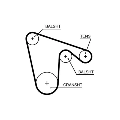 Image of 60807260, 7614999 Timing Belt GATES FleetRunner Micro V Stretch Fit 5620XS 97 924mm 15mm FIAT: Coupe, LANCIA: DELTA 1