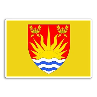 Image of 2 x 10cm Suffolk Flag UK Vinyl Stickers Travel Sticker Laptop Luggage #32844 (10cm Wide)