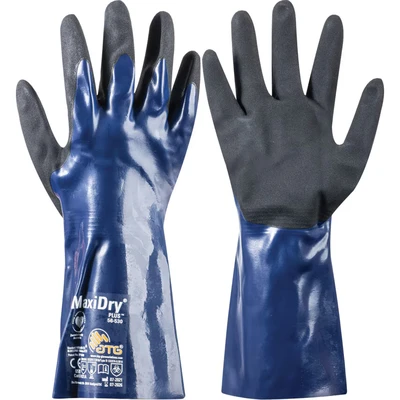 Image of Atg 56 530 MaxiDry Plus NBR Fullycoated Gauntlets SZ 10