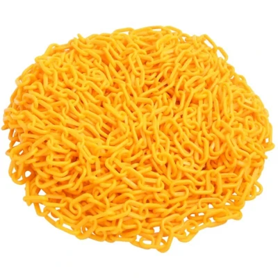 Image of vidaXL Warning Chain Yellow 100 m Ø8 mm Plastic