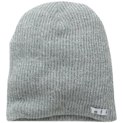Image of Neff Daily Heather Beanie Hat Grey Heather/White, One Size