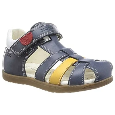 Image of Geox B Sandal Macchia Boy, Navy Dark Yellow, 3.5 UK Child