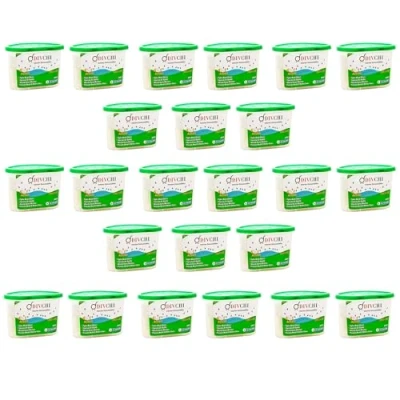Image of DIVCHI Pack of 24 x 500ml Interior Dehumidifiers for Stop Damp, Mildew, Mould Condensation Moisture Absorber Remover in Home Kitchen Wardrobe Bedroom Caravan Office Garage Bathroom, Basement