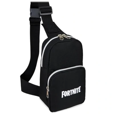 Image of Fortnite Boys Crossbody Bag with 2 Compartments Adjustable Strap Gamer Gifts