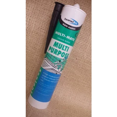 Image of BOND IT Multimate Silicone sealant Black high Modulus General Purpose Kitchen barhroom