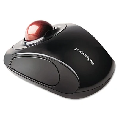 Image of Kensington Orbit Wireless Trackball Mouse with Touch Scroll Ring (K72352US),Black