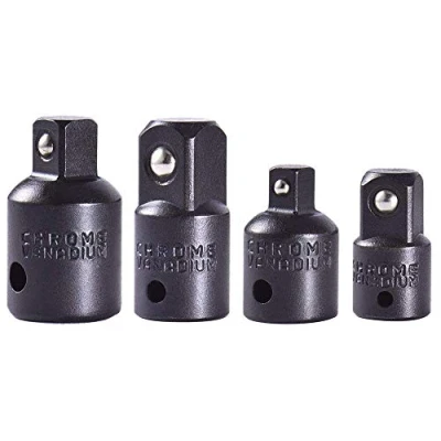 Image of Gasea 4pcs Cr v Impact Socket Adapter and Reducer Set for Driver Ratchet Docket Extentsion Conversion Tool