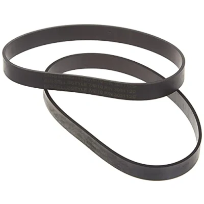 Image of BISSELL Style 7/9/10 Replacement Belts, Black, 2 Count (Pack of 1)