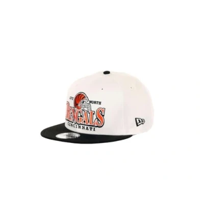 Image of New Era Cincinnati Bengals NFL Helmet Teamcolour White Black 9Fifty Snapback Cap