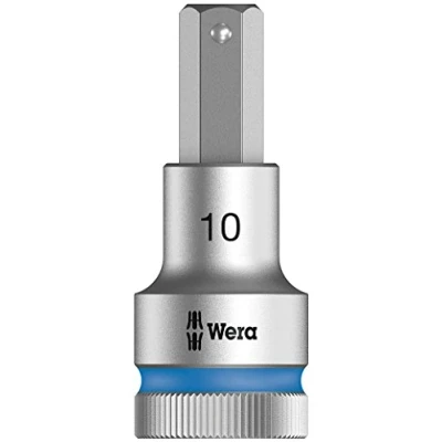 Image of Wera 8740 C HF Zyklop In Hex Plus holding function bit socket, 1/2&quot; drive, 10x140mm, 05003845001