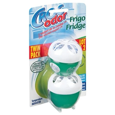 Image of 2 X CROC ODOR TWIN PACK FRIDGE FRESH DEODORISER NEUTRALISER ODOUR FRESHENER FOOD SAFE