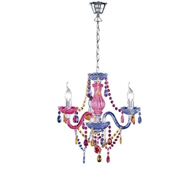 Image of Lüster Young living 3 Light Multi Arm Chandelier Chrome UK Stock