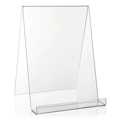Image of VITAdisplays® DIN A4 book stand/bookend/accountant as a product carrier made from original Plexiglas®.