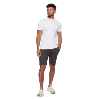 Image of Crosshatch Mens Slim Fit Chino Cotton Summer Casual Shorts(32W/Charcoal)