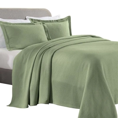 Image of Superior Bedspread, Cotton, Sage, King