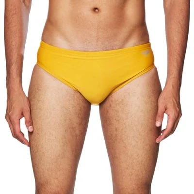 Image of Speedo Men&#039;s Standard Swimsuit Brief Endurance+ The One, Radiant Yellow