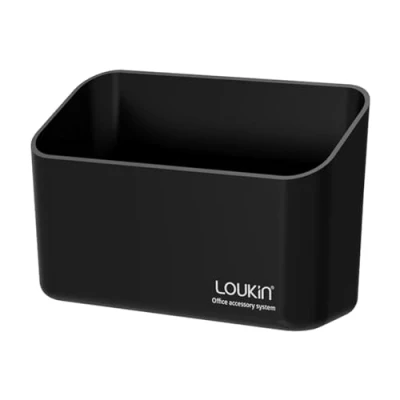 Image of LOUKIN Magnetic Marker Holder, Dry Erase Remote Control Storage Organizer for Whiteboard or Refrigerators (Black)