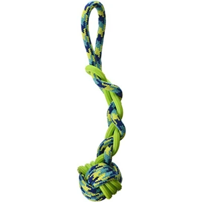 Image of K9 Fitness by Zeus Rope and TPR Ball Tug, 16 Inch