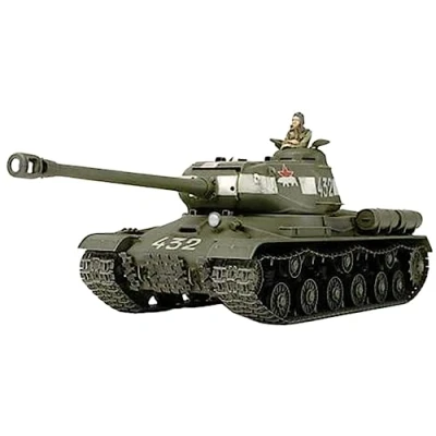 Image of TAMIYA TAM32571 Russian JS 2 Heavy Tank Military Model kit, Green, 1/48