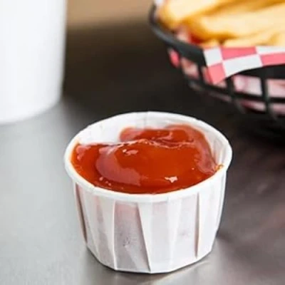 Image of HOT BARGAINS 1000 X 1oz Paper Soufflé cups Disposable Waxed Ramekins, Portion Cups, Condiment Pots, Sauce Dipping Pots (1000pcs) (Soufflé 1oz)