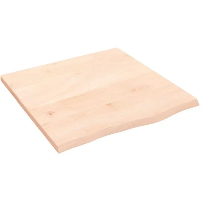 Image of vidaXL Wall Shelf 60x60x2 cm Untreated Solid Wood Oak