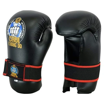 Image of Choi Kwang Do (CKD) Vinyl Semi Contact Sparring Gloves Black (Medium)