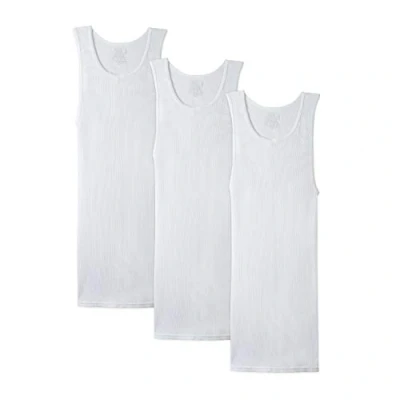 Image of Fruit of the Loom Men&#039;s Tall Tag Free Undershirts Underwear, Big Man Tank 3 Pack, XXL (Pack 3)