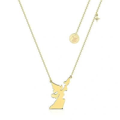 Image of Disney Fantasia Sorcerer&#039;s Apprentice Mickey Gold Plated Silhoutte Necklace